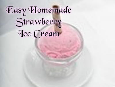 Easy Homemade Strawberry Ice Cream 