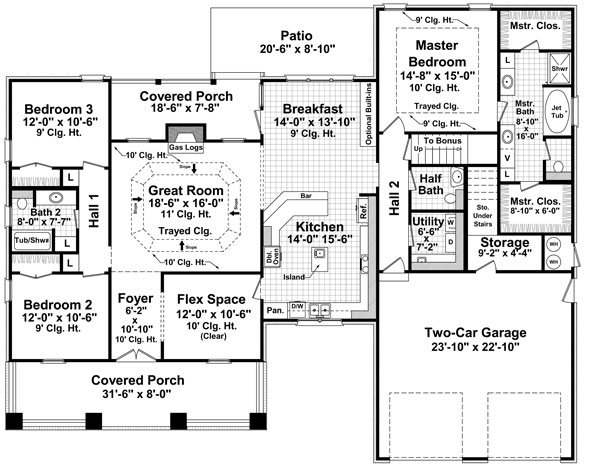 bungalow style house plan