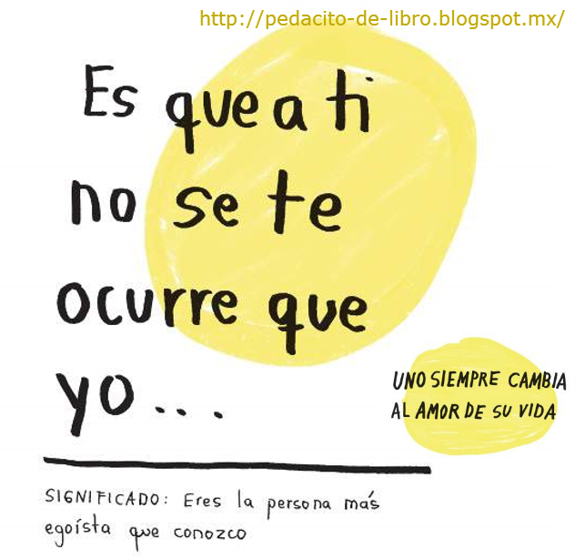 Pedacito de libro Uno Siempre Cambia