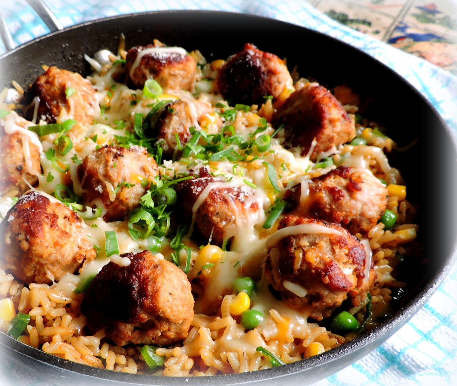 The English Kitchen Turkey Meatballs and Lemon Rice