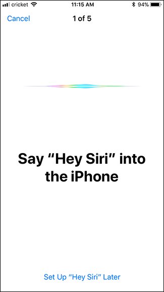 Impostatre Siri nell'iPhone