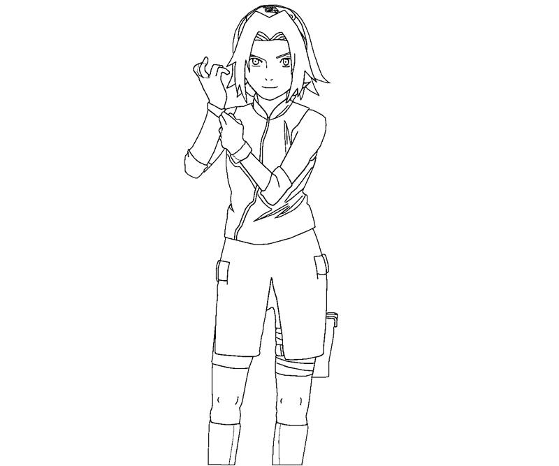 Sakura Haruno 13 Coloring | Crafty Teenager