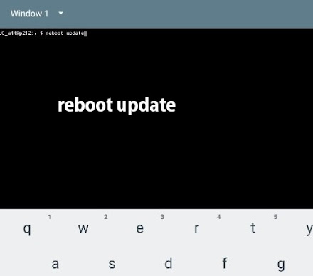 reboot update terminal emulator