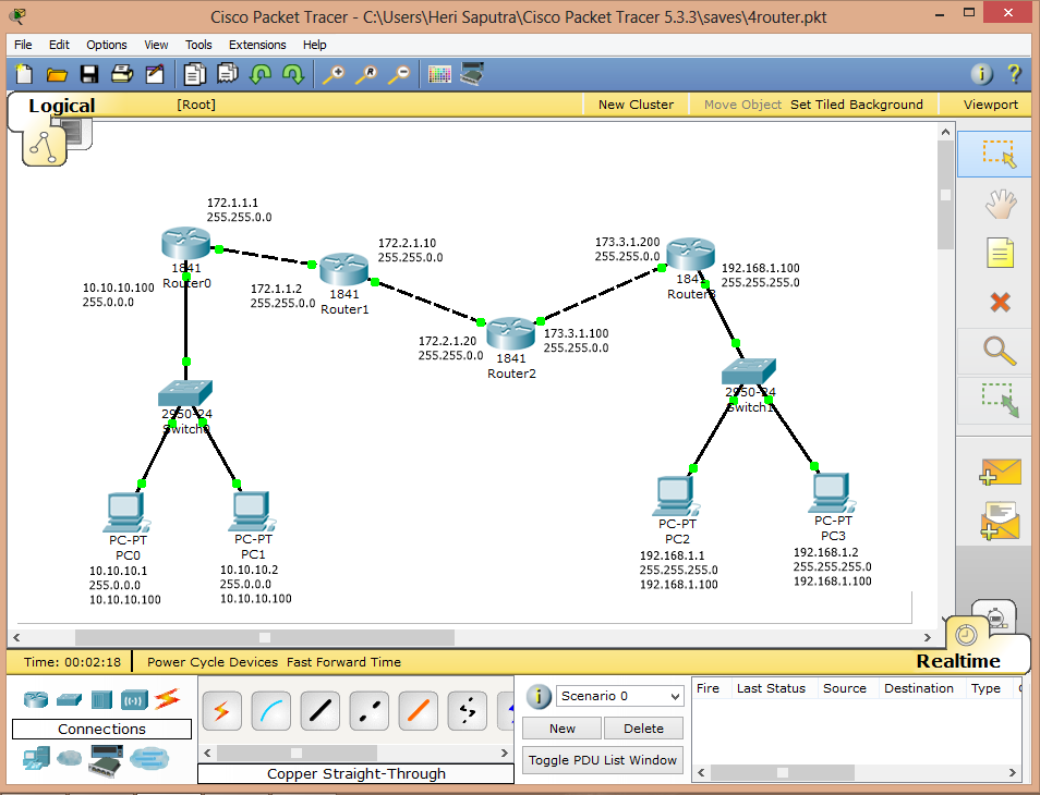 apa aja boleh kan udah gede...: Konfigurasi Simulasi Jaringan MAN 4 ...