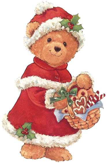 christmas teddy bear clip art free - photo #41