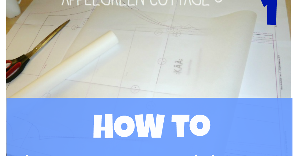 An Easy Way To Trace A Sewing Pattern From A Template AppleGreen Cottage