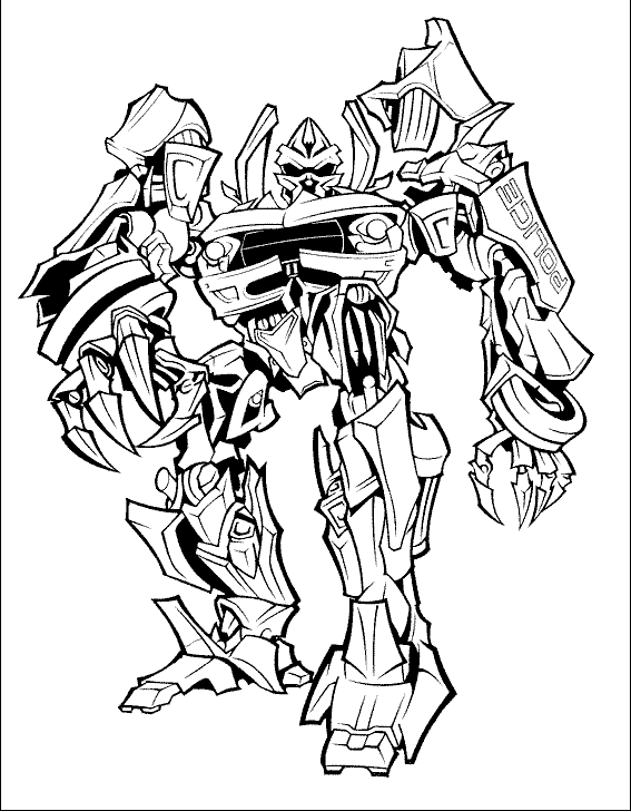 transformer coloring pages free - photo #22
