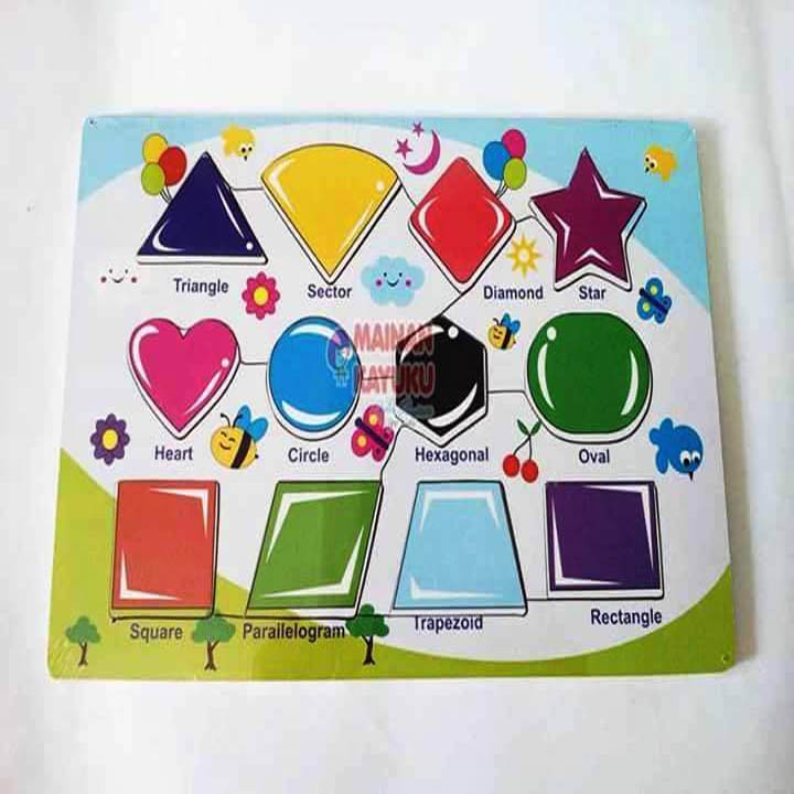 Puzzle Kayu Geometri - SEBUTIK EDUTOYS