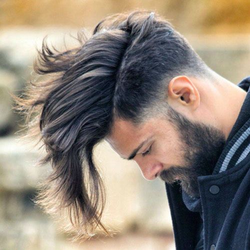 Barba Estilos De Cabelo Masculino 2019 Degrade Masculino Corte De