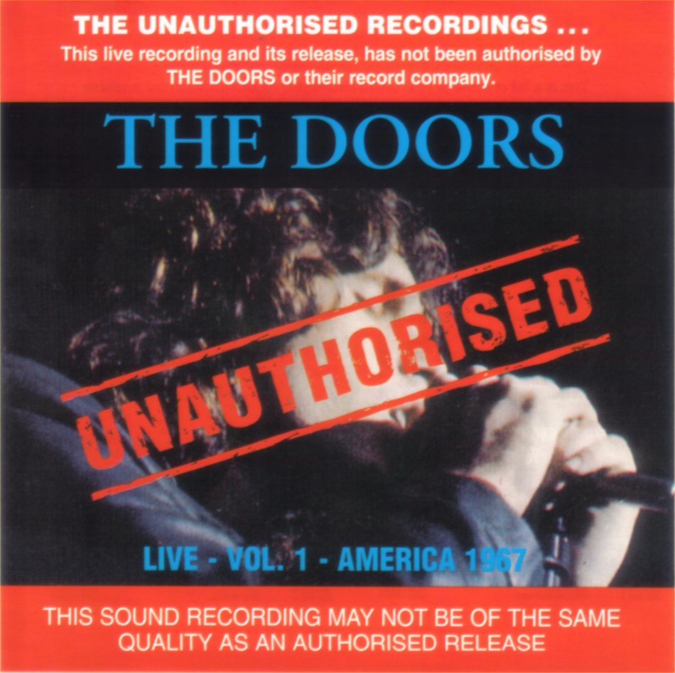 Rock On Vinyl The Doors Unauthorised Live Vol 1 America (1993) Bootleg