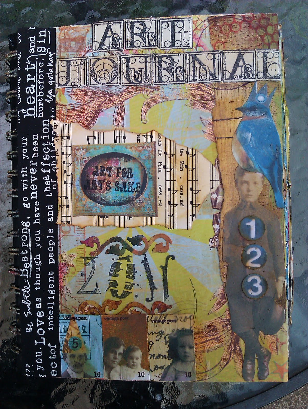 love of collage art for arts sake...art journal cover
