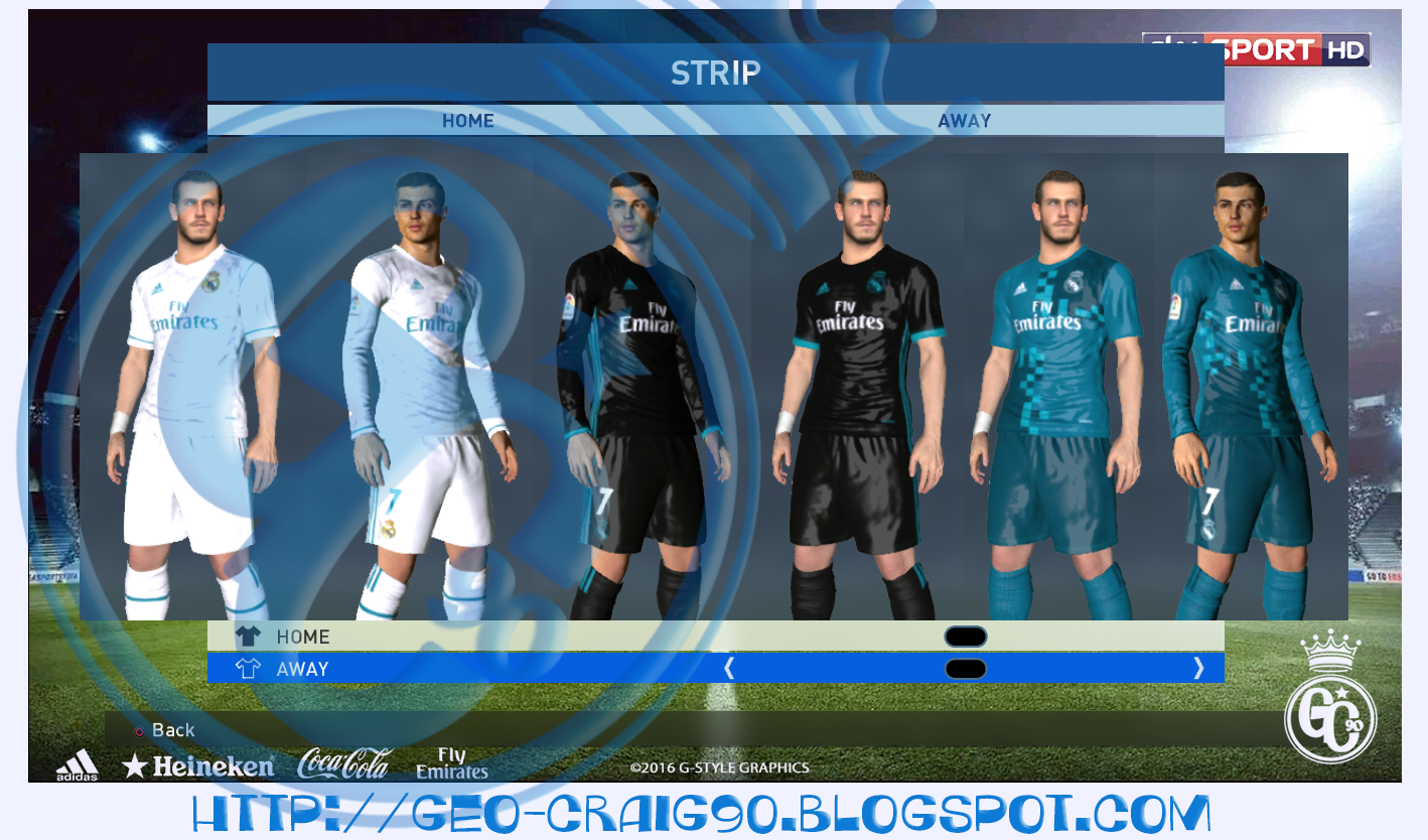 pes-modif: PES 2017 Real Madrid Kit 2017-18 HD [RUMOR] V2 by Geo_Craig90