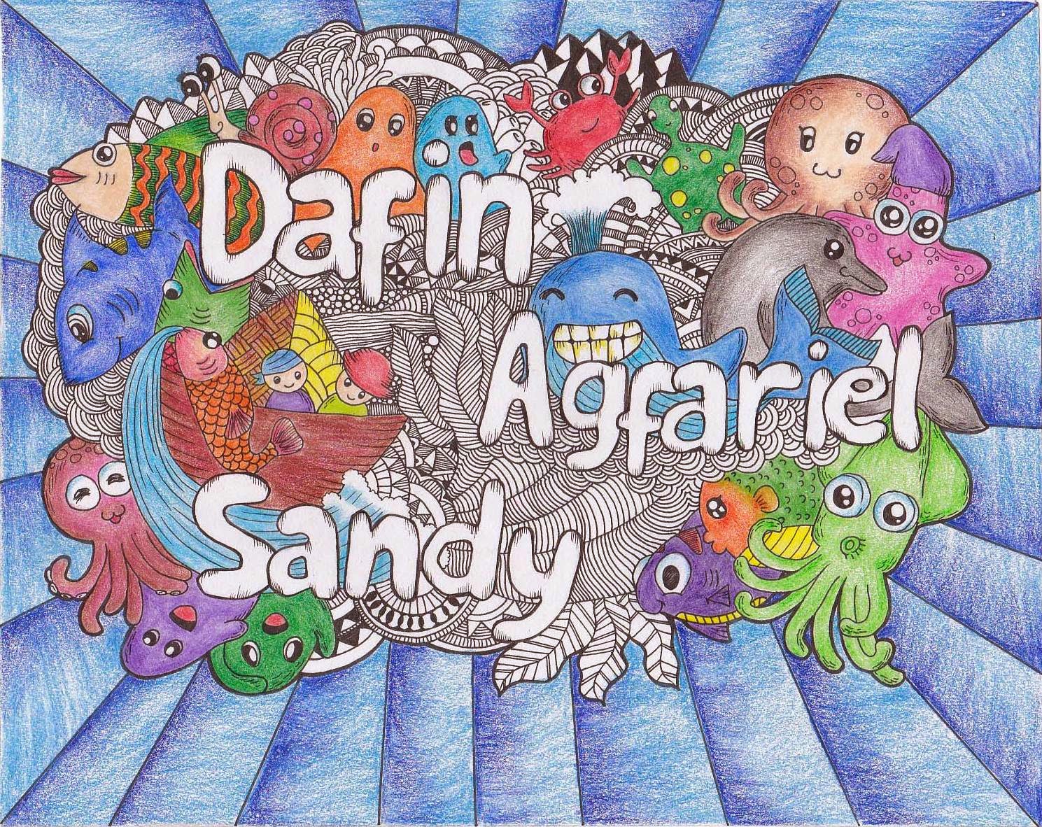 Gambar Doodle Berwarna Warni Kantor Meme