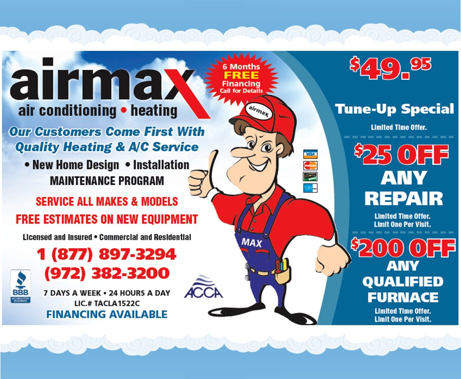 Airmax Heating Season Tuneup Special