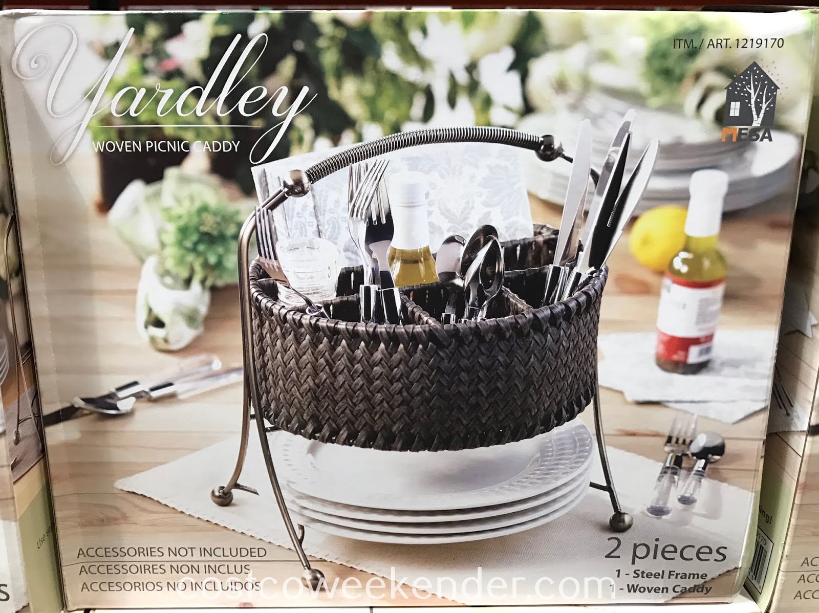 Mesa Woven Picnic Caddy Costco Weekender