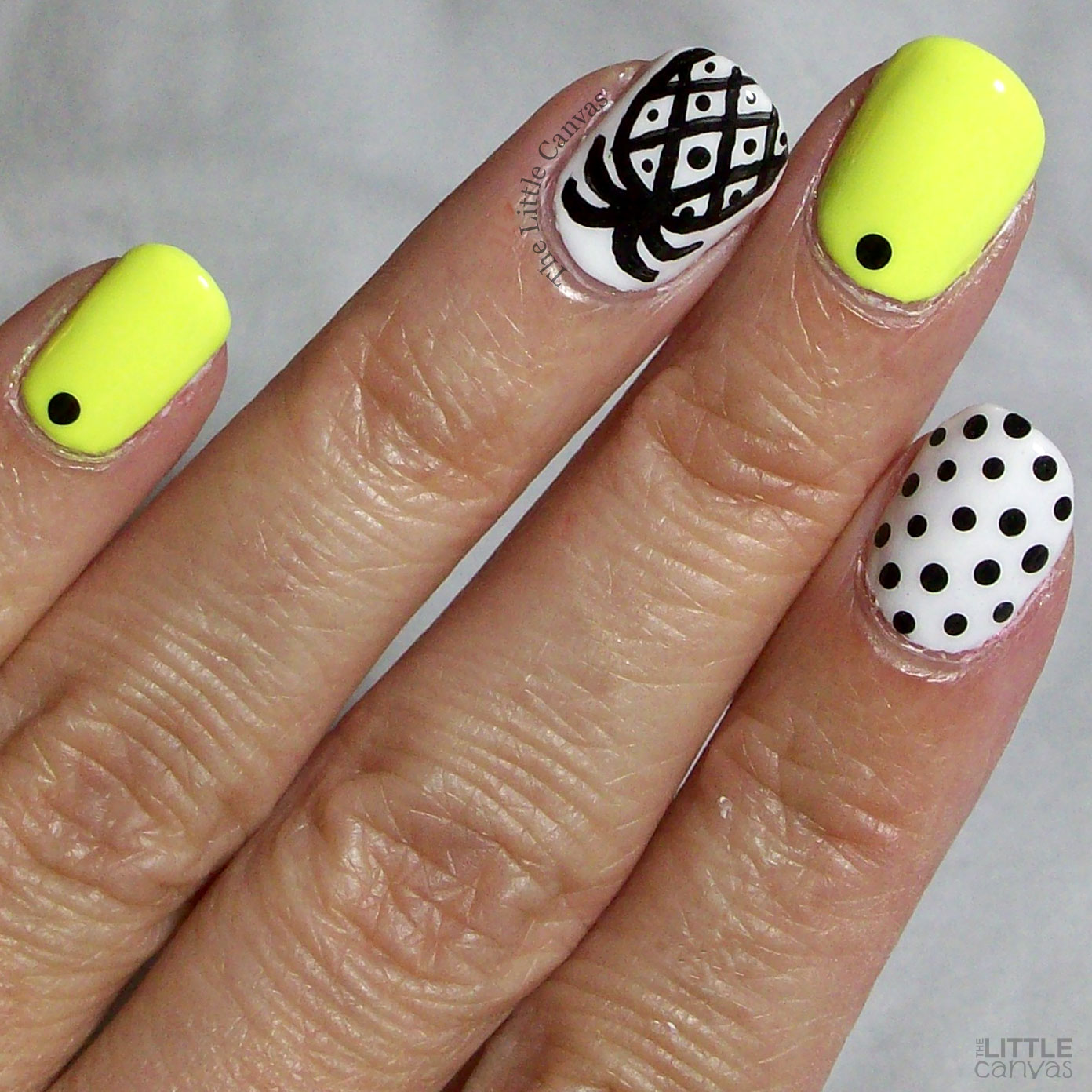Pineapple nail art SG | Easy summer pineapple nails 2020