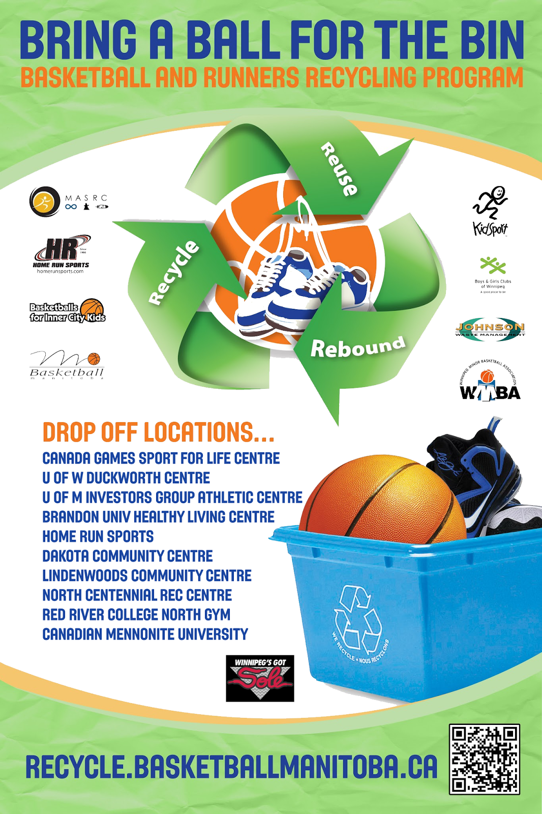 Basketball Manitoba Equipment Recycling Program Basketball Manitoba