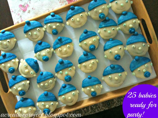 baby shower cakes, baby boy cupcakes