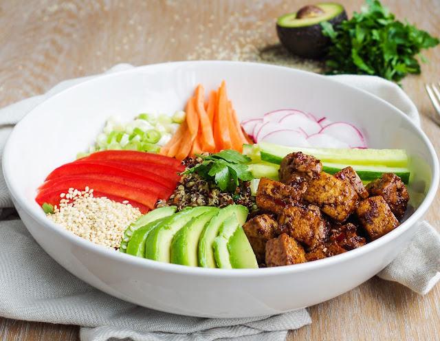 Quinoa & Tofu Buddha Bowl |Euphoric Vegan