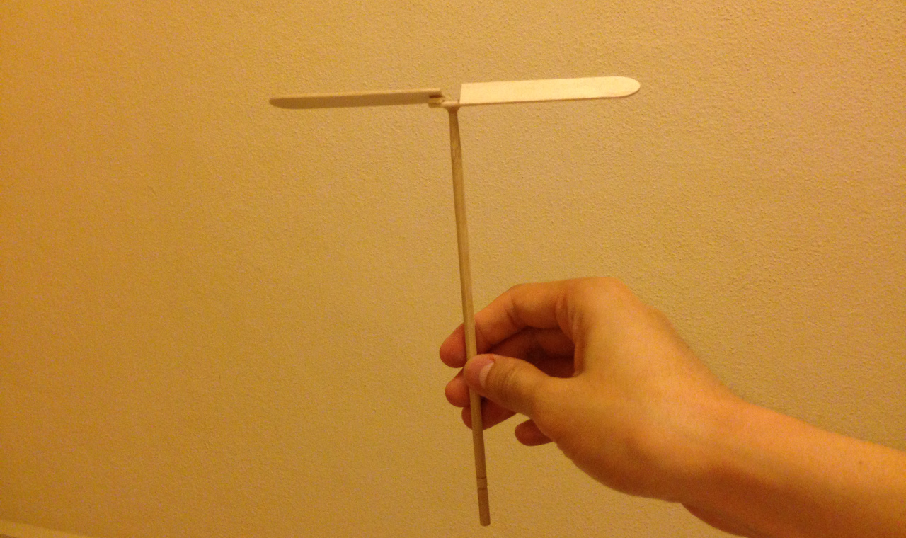 Yoshiny's Design How to make a hand launch Mini Helicopter, with