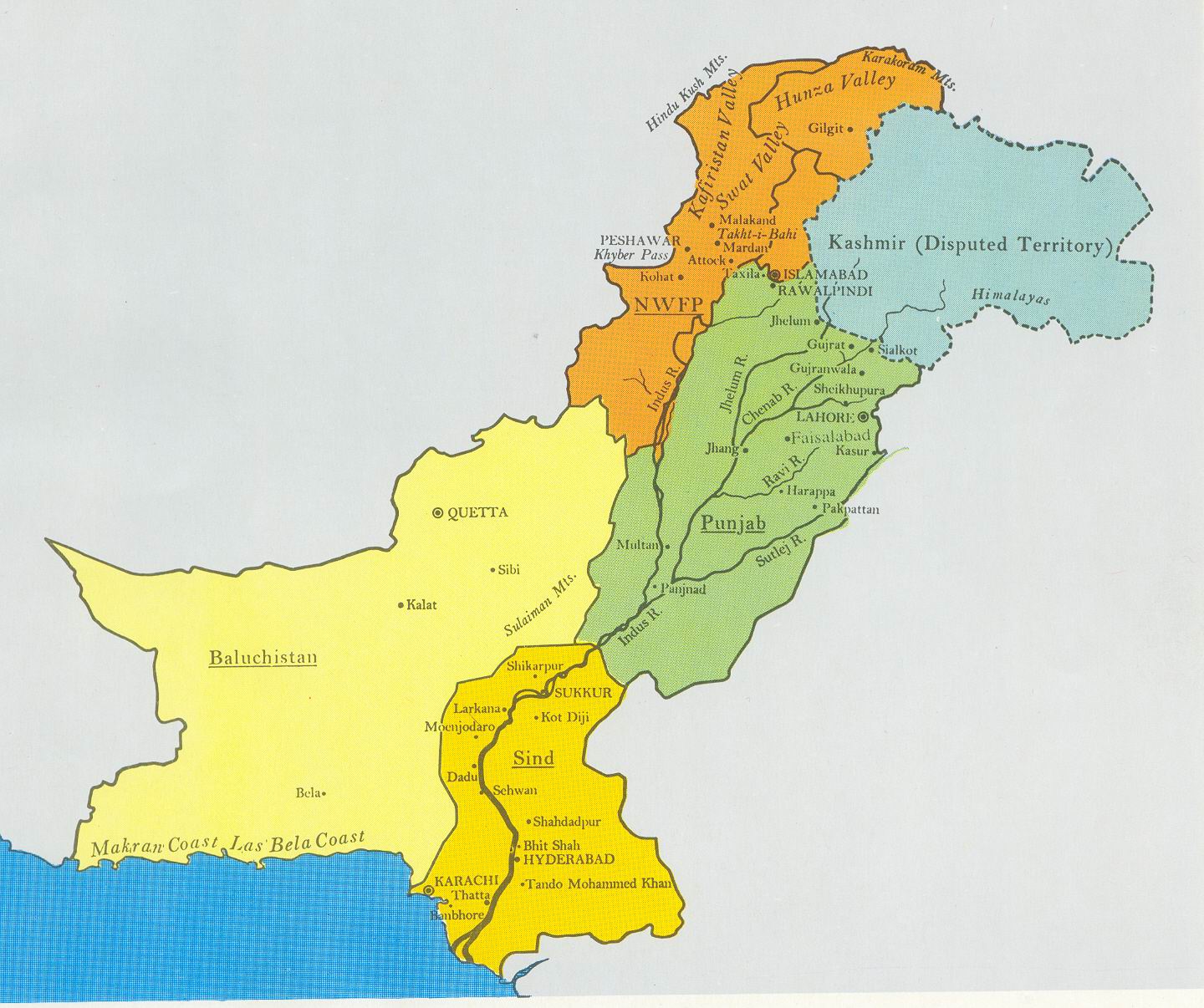 PAKISTAN GEOGRAPHICAL MAPS OF - PAKISTAN (13)