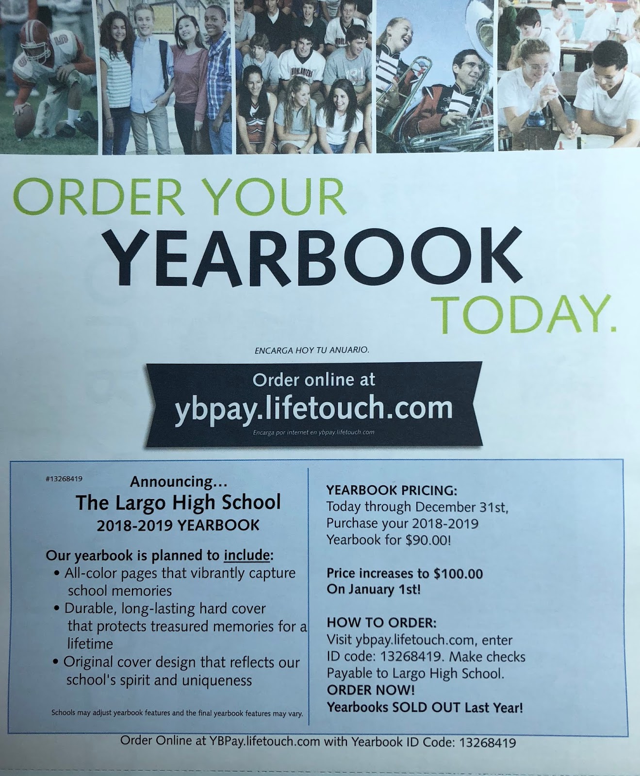 Largo IB Partners Yearbook Orders