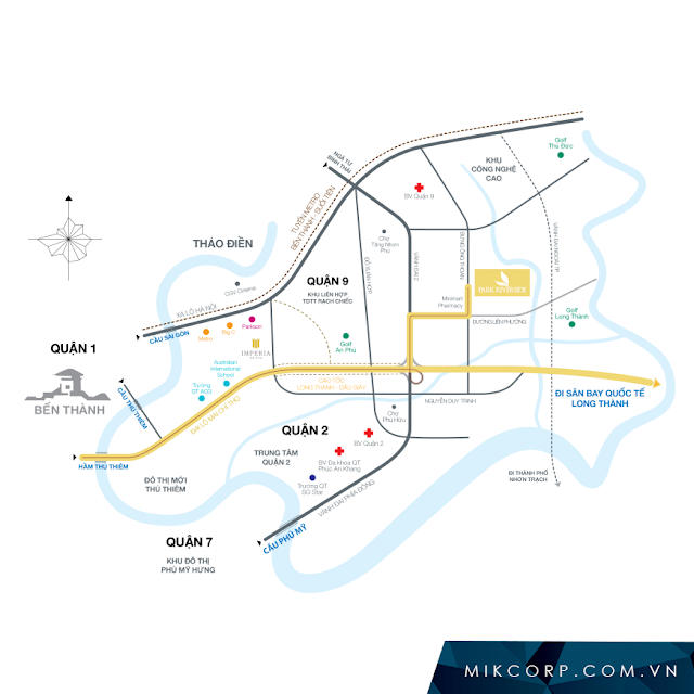 Vị trí nhà phố Park Riverside Quận 9 Vị trí nhà phố Park Riverside Quận 9