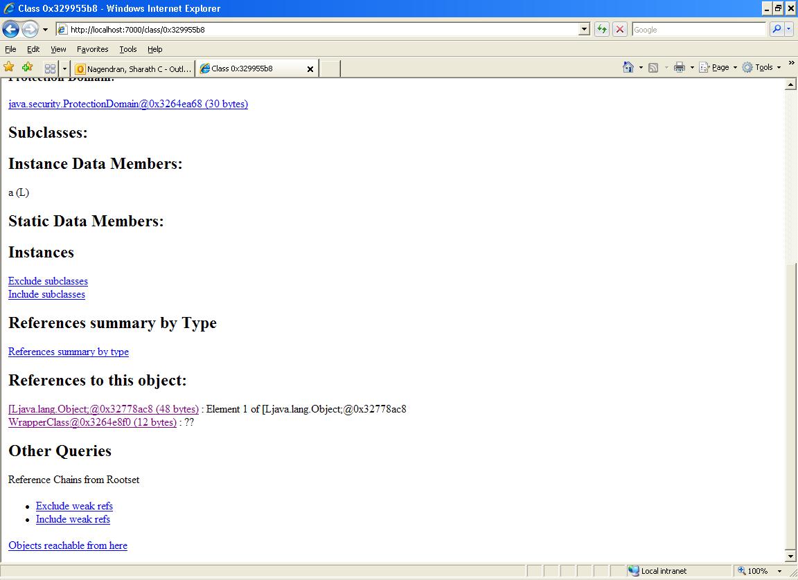 Java Debugging 'Out of Memory' in Java