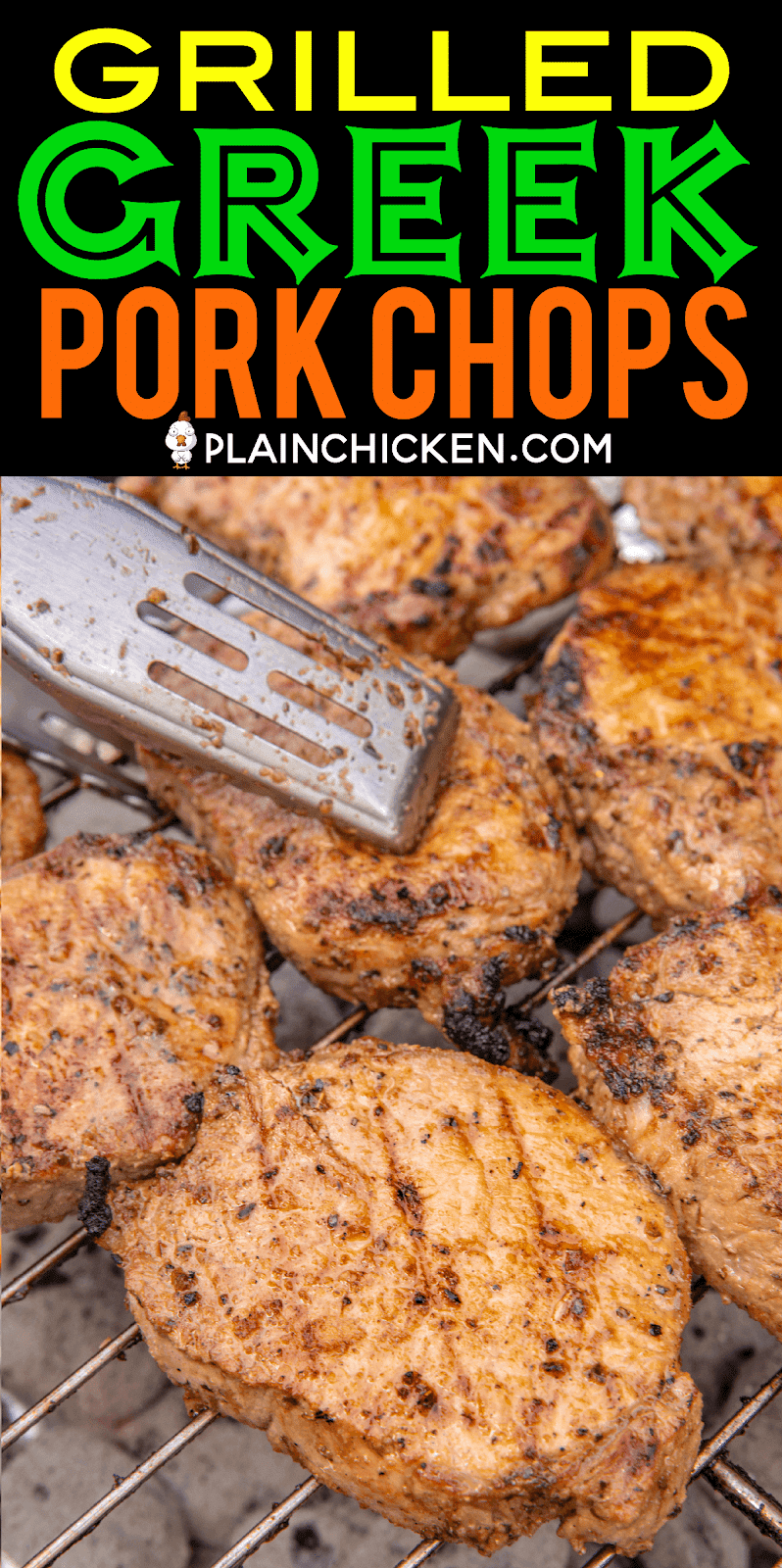 Grilled Greek Pork Chops Plain Chicken®