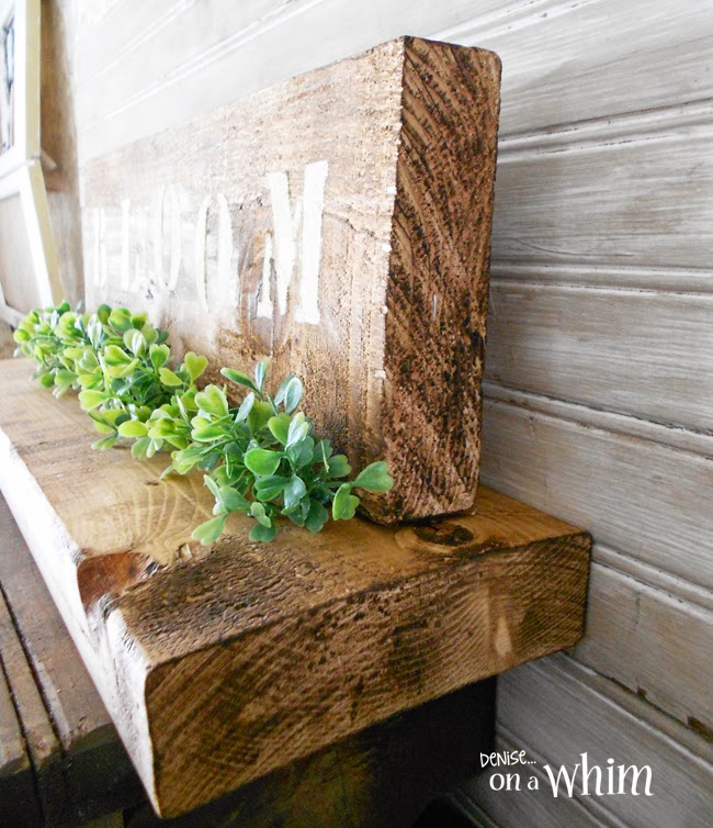 Scrap Wood Table Decoration from Denise on a Whim