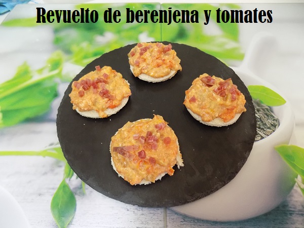 Revuelto de berenjena y tomates