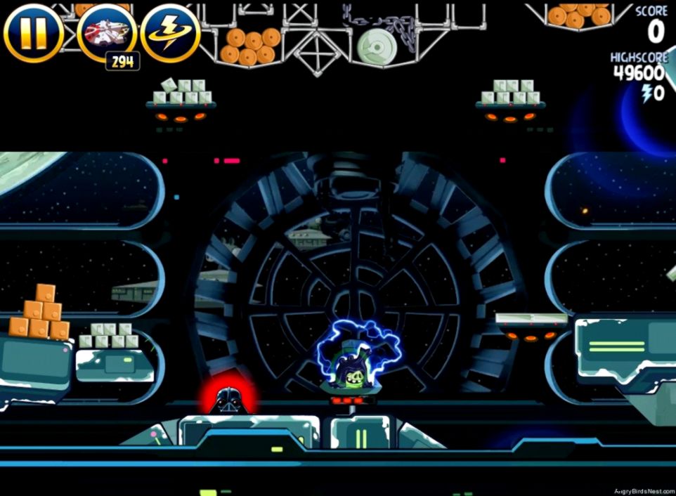 Angry Birds Star Wars Death Star 2 Level 6 30 Walkthrough