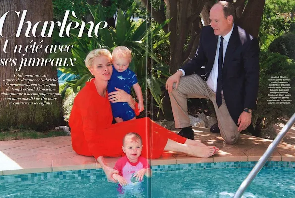Prince Albert, Princess Charlene, their twins Prince Jacques and Princess Gabriella were on this week's issue of French magazine Gala