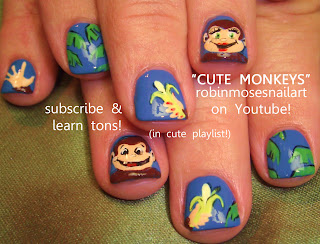watercolor nails, watercolor nail technique, monkey nails, monkey banana nail, watercolor impressionism, nail art technique, colorful watercolor, bright watercolor, summer watercolor, designs for summer, classic art colorful, fuck minimalism, over the top crazy, disinformation, everything you know is wrong, robin moses, fun nail designs, whacky nails,
