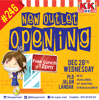 KK Super Mart New Outlet Opening Free Lunch