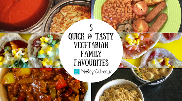 5 Quick & Tasty Vegetarian Family Favourite Meals