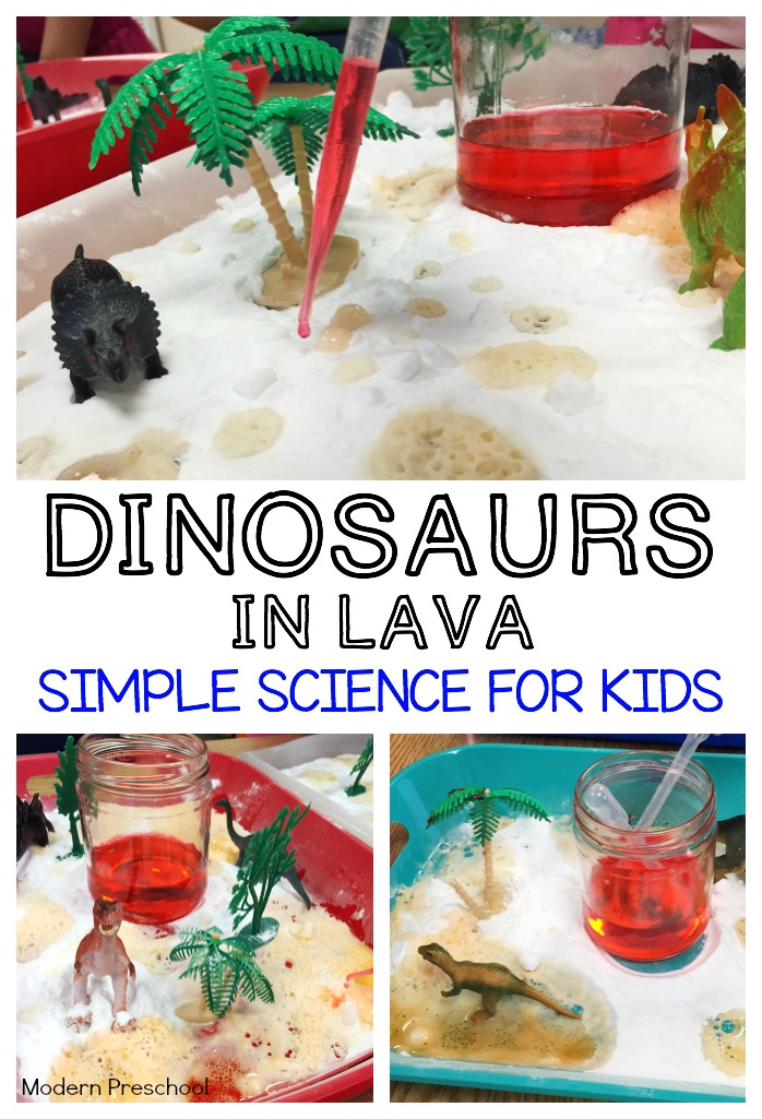 Dinosaurs in Lava Science - Modern Preschool