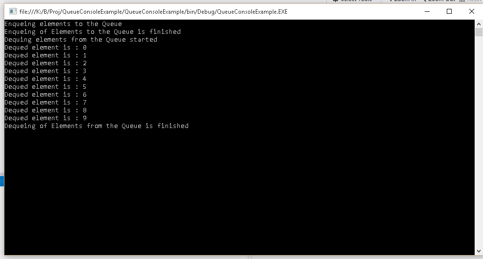 GET EVERY CODE YOU WANT: C# : Implementation of Queue using C#