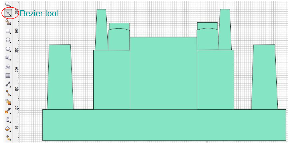 cara menggambar masjid dengan corel draw