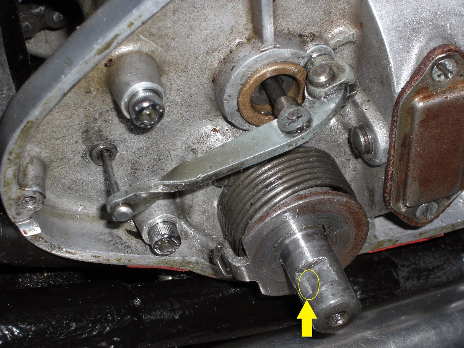 BSA C15: New clutch cable fitted