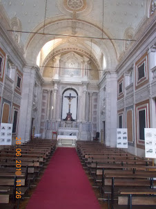 Chapel of  Prazeres Cemetery in Lisbon..