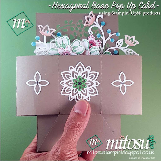 Hexagonal Base Pop Up Card Buy Stampin' Up! Products from Mitosu Crafts UK Online Shop
