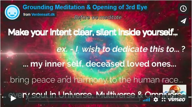 Grounding Meditation & Opening of 3rd Eye
