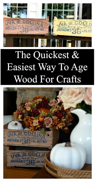 The Quickest and Easiest Way To Age Wood For Crafts