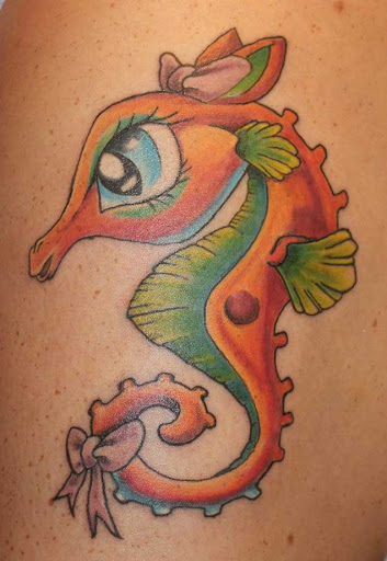 Esse desenho do cavalo-marinho