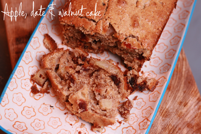 Weekend Recipe – Apple, Date & Walnut Cake