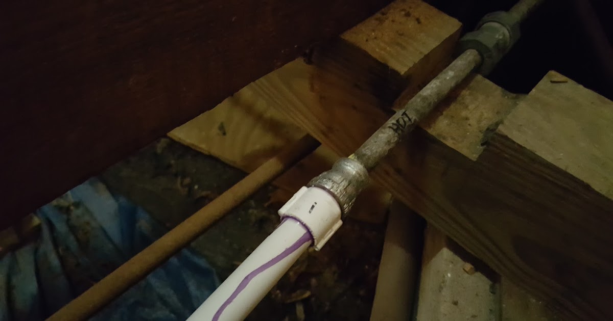 How to join PVC to galvanized pipe