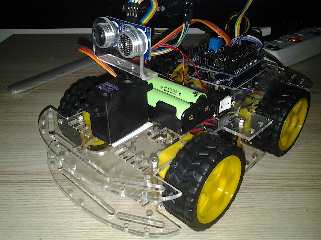 โปรเจค หุ่นยนต์หลบสิ่งกีดขวาง Arduino เวอร์ชั่น 2