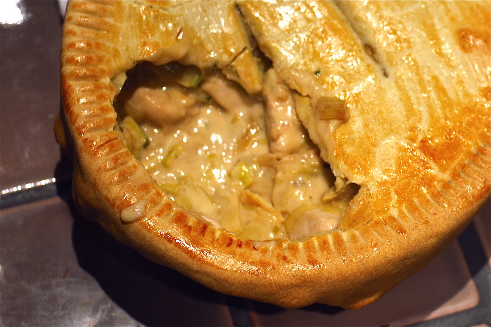 Afternoon Crumbs Chicken and Leek Pie