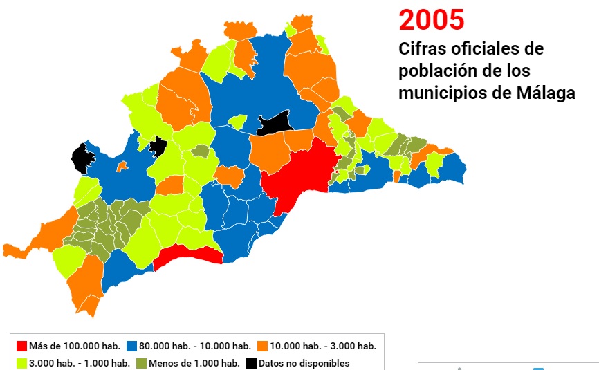 Periana y Pedanias LA EVOLUCIÓN DE LA POBLACIÓN DE LOS MUNICIPIOS DE